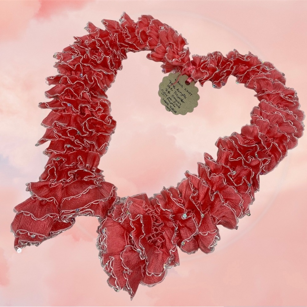 Hand Crafted Ruffle Scarf - Picture 3 of 3